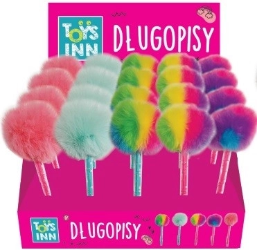Pix cu pompon cu joc 12 buc / display