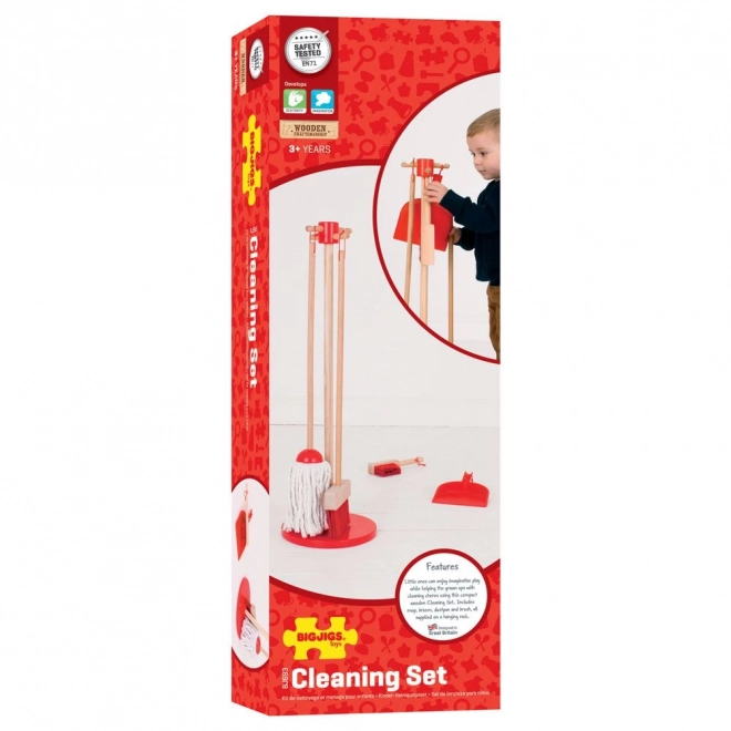 Set de curățenie roșu Bigjigs Toys