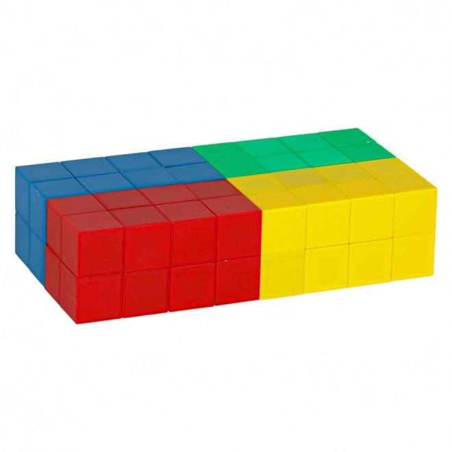 Blocuri de construcție magnetice - set cubic 64 pcs