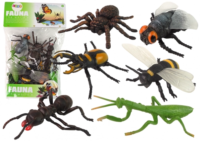 Set figurine insecte din cauciuc