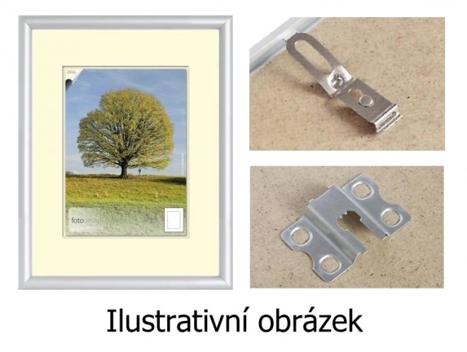 ramă foto din aluminiu 30x30cm argintie