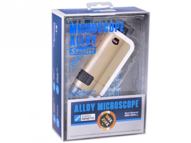 Mikroscop de buzunar pentru copii cu mărire 100x 250x