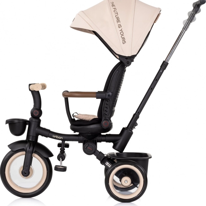 Tricicletă Chipolino cu acoperiș Urban 2v1 Biscotta