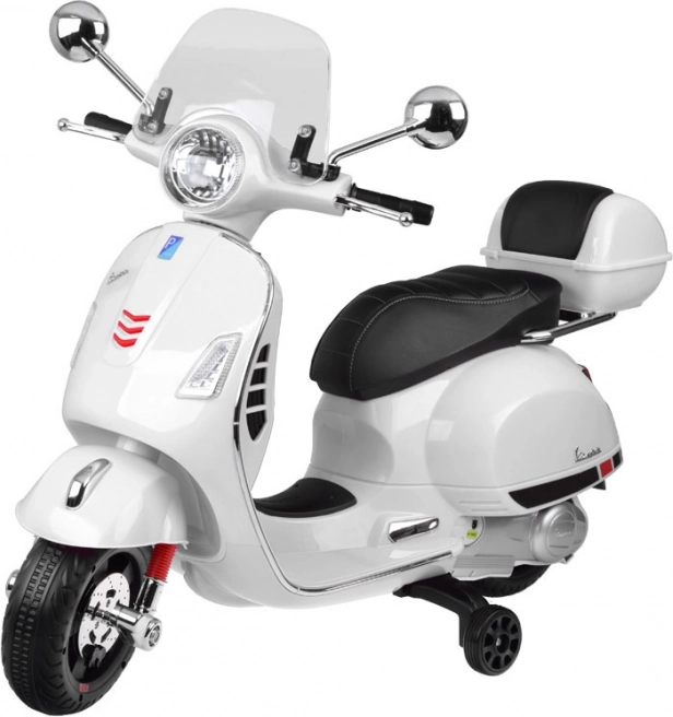 Scuter electric Vespa GTS Super pentru copii – Alb