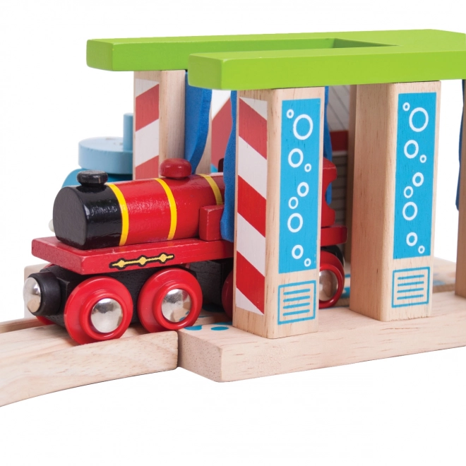 spălătorie trenuri Bigjigs Rail