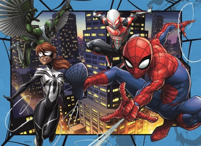 Puzzle Spiderman 4x100 piese