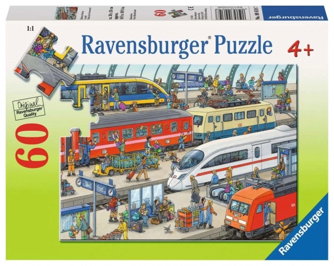 Puzzle gară RAVENSBURGER 60 piese