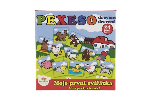 Pexeso primele mele animale din lemn