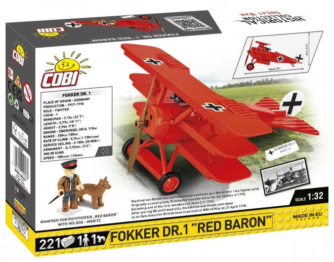 Klocki Fokker Dr.1 Baronul Roșu