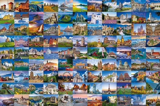 Puzzle RAVENSBURGER 99 locuri frumoase din Europa 3000 piese