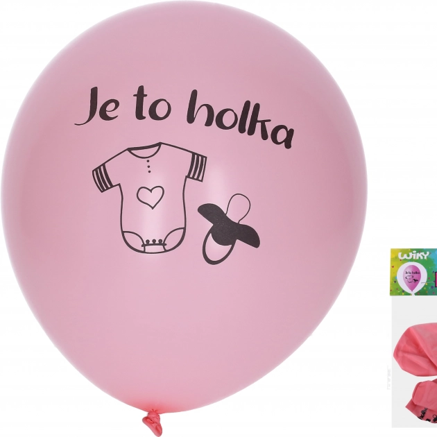 Baloane gonflabile 30 cm – set 5 buc, Este fetiță