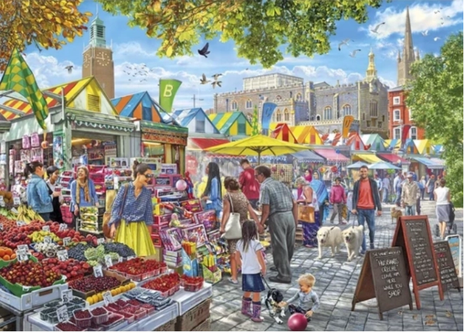 Puzzle Piața, Norwich 1000 piese