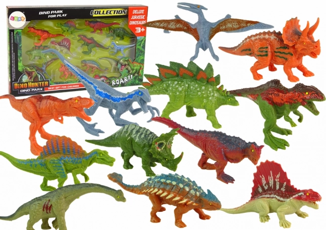 Set figurine dinozauri colorat 12 bucăți