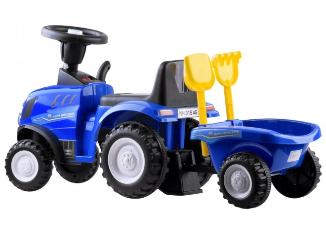 Tractor New Holland cu remorcă pentru copii