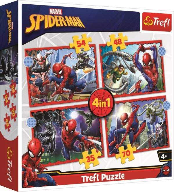 puzzle Trefl Spiderman Eroul 4 în 1