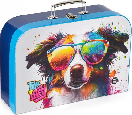 Valiză pentru copii din laminat 34 cm – câine