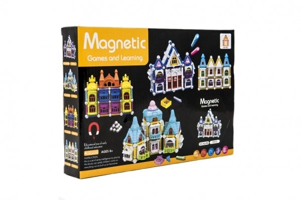 Staveație Magnetică - Căsuță Magnetică 75 Piese