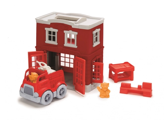 stația de pompieri Green Toys