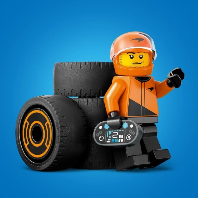 Lego City pilot și mașină de curse McLaren