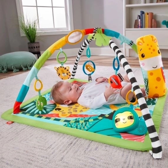 fisher-price saltea de joacă cu girafă 3 în 1