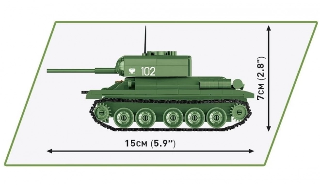 Tanc sovietic Cobi T-34-85 la scară 1:48