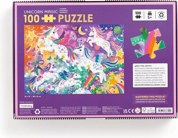 Puzzle Unicorni magici 100 de piese