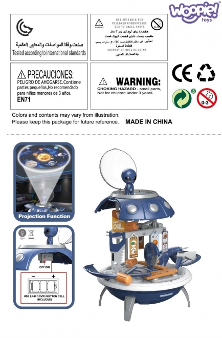 Set cosmic pentru copii: proiector, rucsac și atelier UFO