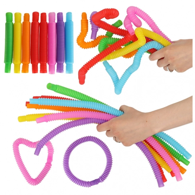 Tubi senzoriale extensibile montessori set 8 bucăți