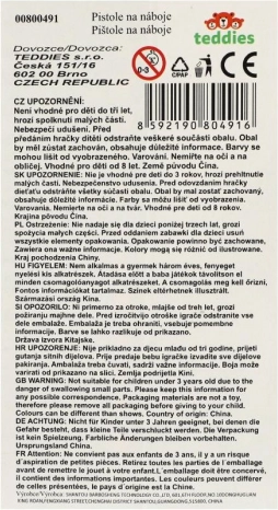 Pistol cu gloanțe din spumă 57 cm