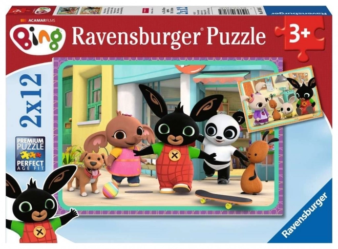 Puzzle Ravensburger Bing 2x12 piese