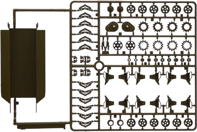 Șasiu și șenile cu detalii elaborate