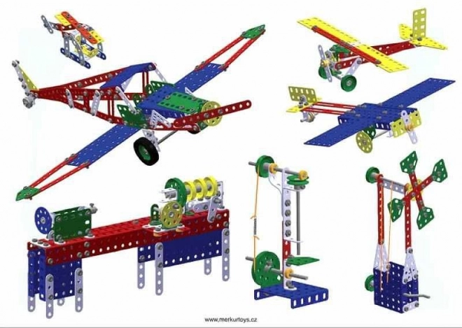 Set clasic de construcție 40 modele MERKUR