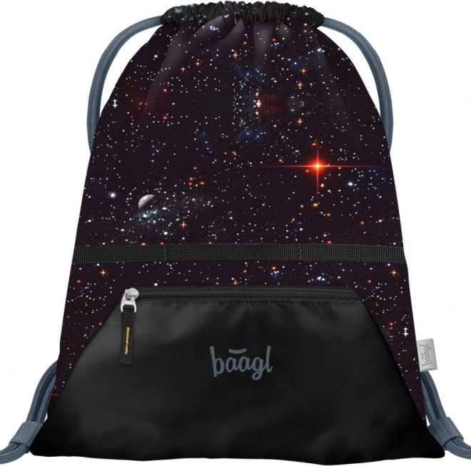 Set școlar BAAGL: Zippy Plus Pixel Space - ghiozdan, penar, săculeț
