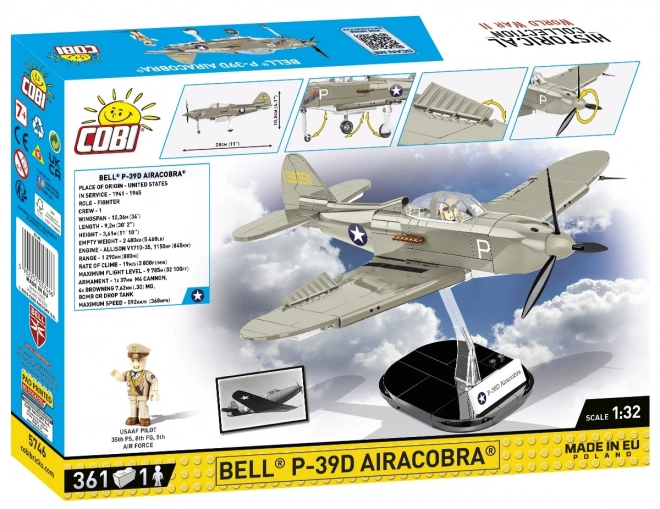 cobi avion Bell P-39D Airacobra din Al Doilea Război Mondial