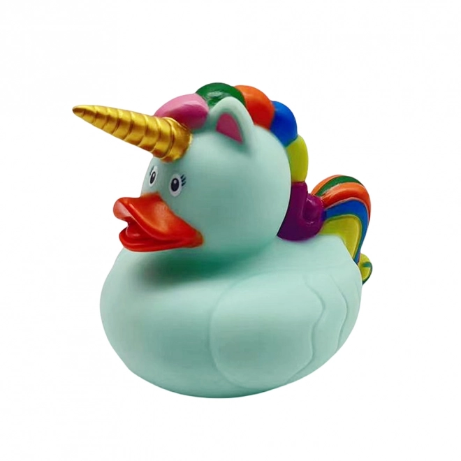 Jucărie de baie rațușcă unicorn cu coamă curcubeu