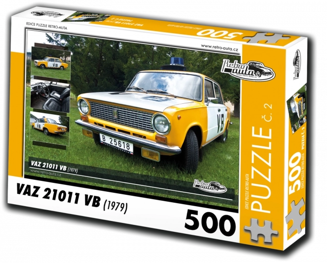 Puzzle Retro-Auta cu VAZ 21011 VB din 1979