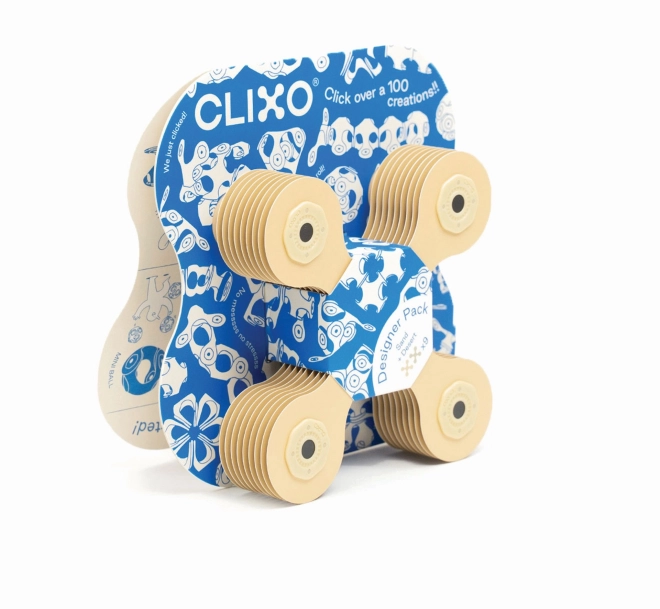 Set magnetic Clixo Designer Pack în culoare bej