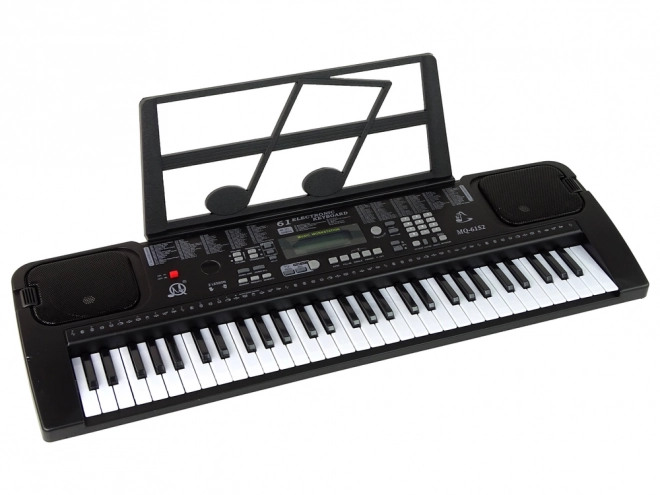 keyboard cu microfon instrument muzical negru