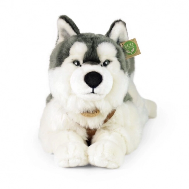 Jucărie pluş câine Husky cu ham 60 cm Eco-Friendly