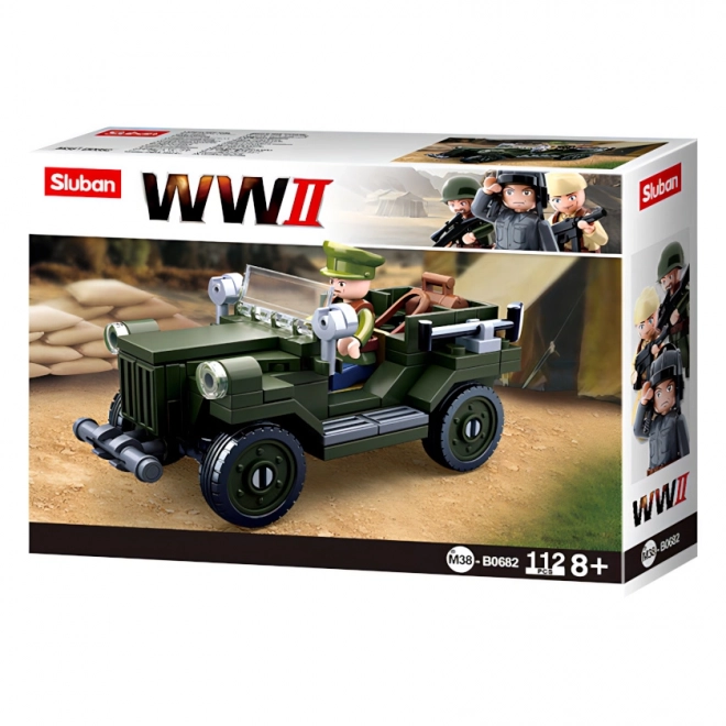 Sluban WWII vehicul teren sovietic GAZ 67