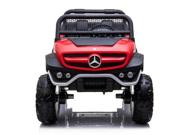 Mașina electrică Mercedes Unimog neagră – Roșu