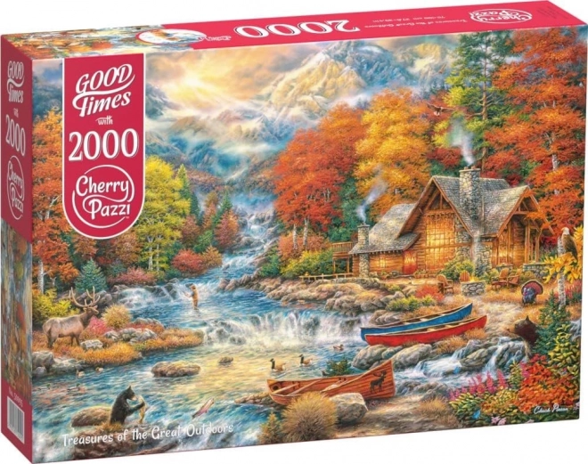 Puzzle Cherry Pazzi Comori în Natură 2000 Piese