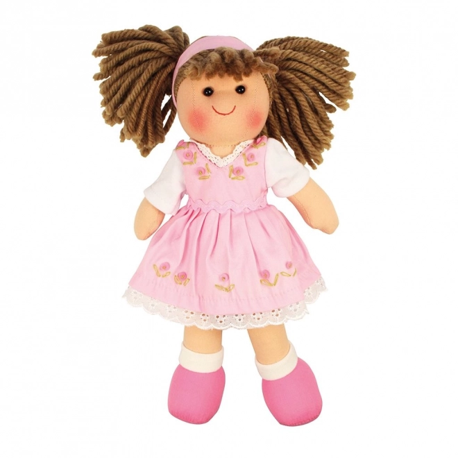 Păpușa cu stofă Rose de la Bigjigs Toys 28 cm