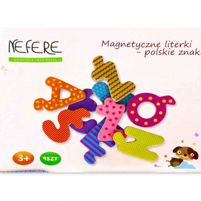 Litere magnetice cu caractere poloneze