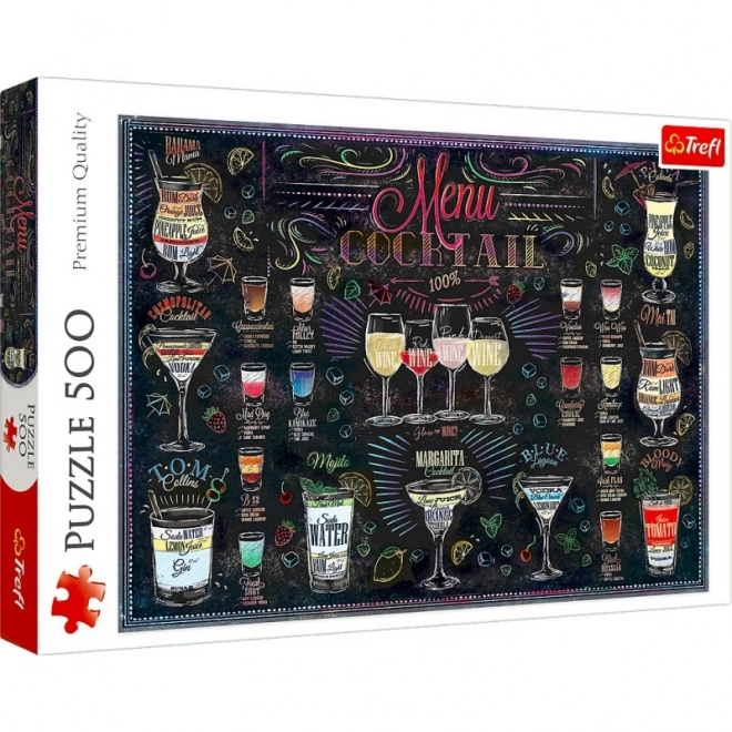 Puzzle TREFL meniul cocteil 500 piese