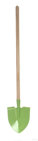 Cazma ascuțită verde cu coadă metal/lemn 80cm unealtă
