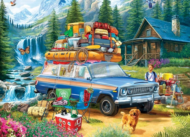 Puzzle Jeep: Încărcare Impresionantă 1000 de Piese