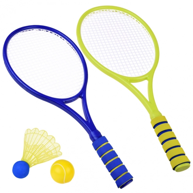 Set badminton și tenis cu mingie și fluturaș din spumă