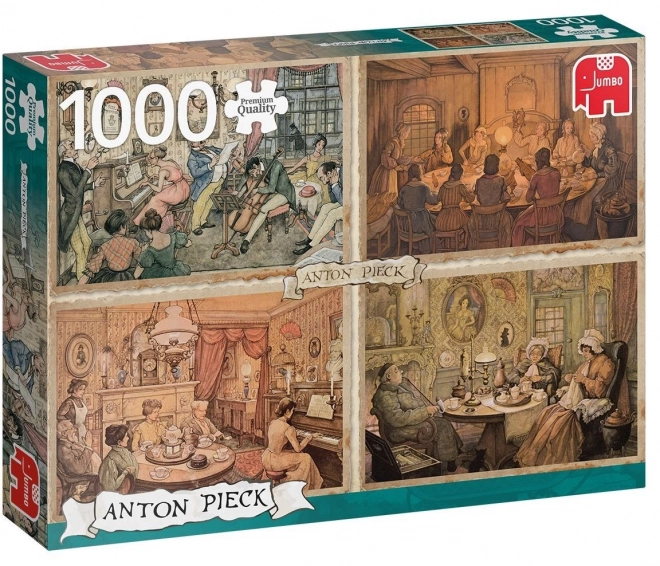 Puzzle întâlnire în living 1000 piese