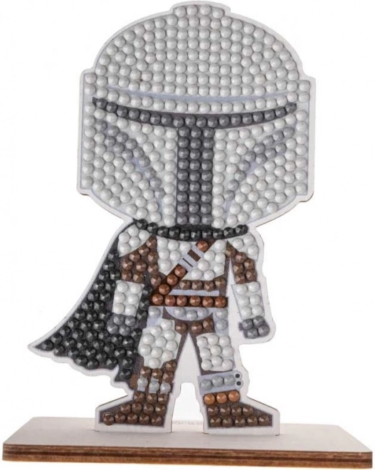 pictură cu diamante crystal art buddies star wars: the mandalorian – figurină decorativă individuală